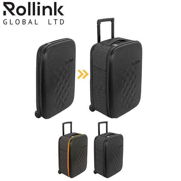 FLEX EARTH המזוודה המתקפלת הדקה ביותר בעולם עליה למטוס 21´´ של מותג המזוודות החכמות Rollink