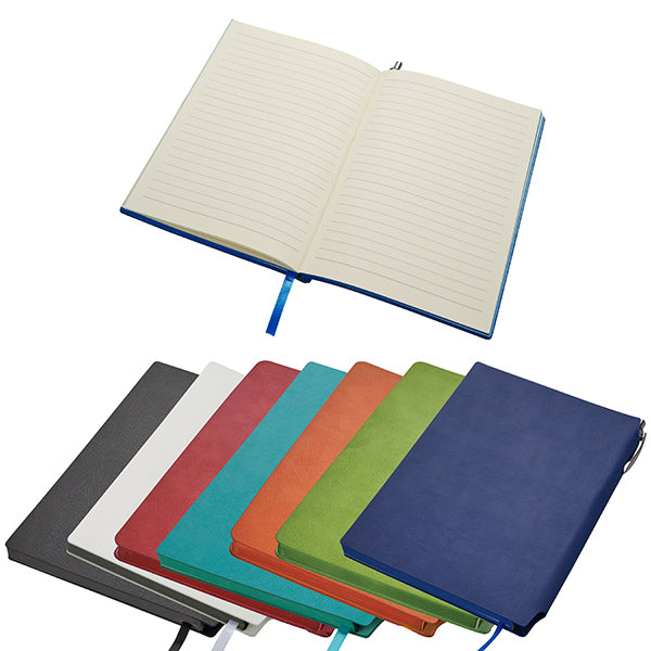 מחברת עסקים A5 מקום לעט בכריכה פתיחה עברית / אנגלית