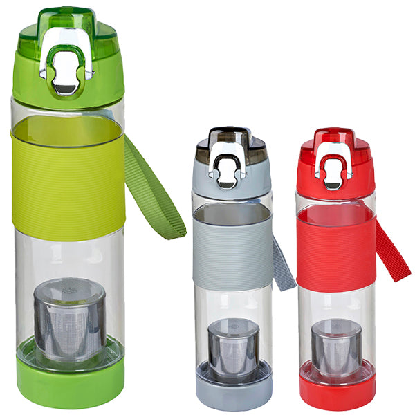 "צ´אי" בקבוק ספורט פלסטי 650 מ"ל עם פילטר לחליטת תה מבית H2O-Pro