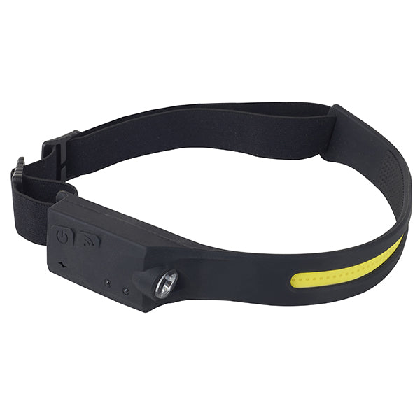 "מולטי לד" פנס ראש נטען כולל פס תאורה 3+1 COB WATT ולד עוצמתיים עם חיישן קרבה