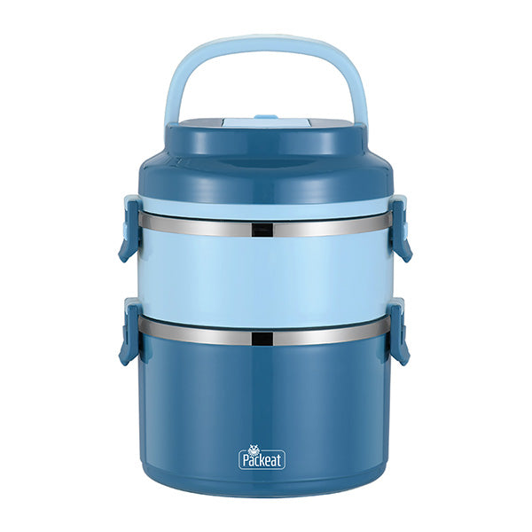 Lunch Box קופסת אוכל כפולה נירוסטה חם/קר מבית המותג Pack&eat