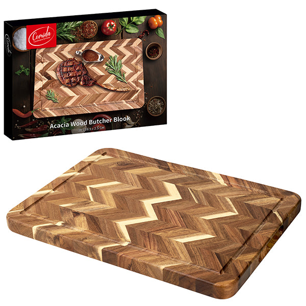 "Comida" לוח חיתוך עץ בוצ´ר מהודר ACACIA (קרש חיתוך)