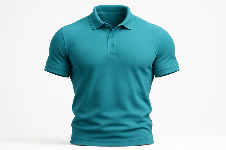 חולצה אמריקאית תכלת