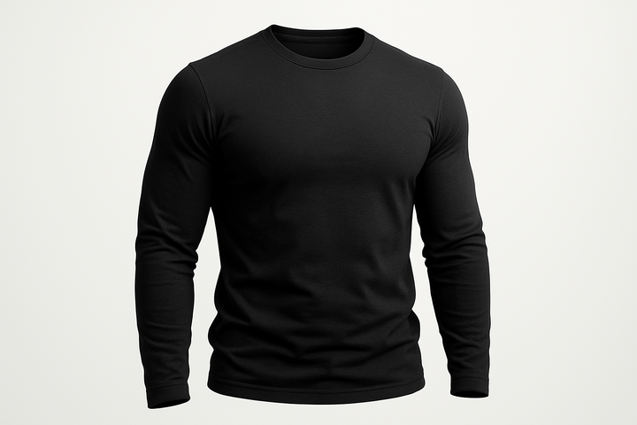 חולצת טי שירט שחורה שרוול ארוך