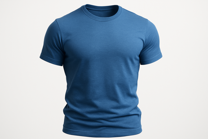 חולצה כחולה עם נפח