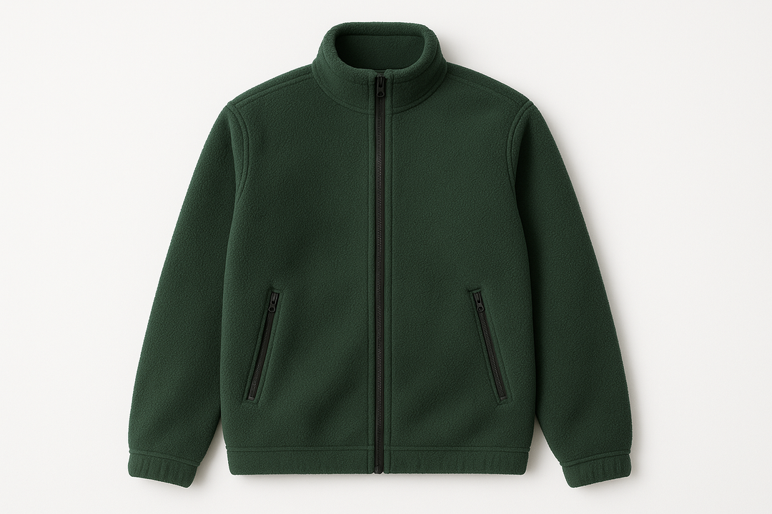 מעיל פליז ירוק יער