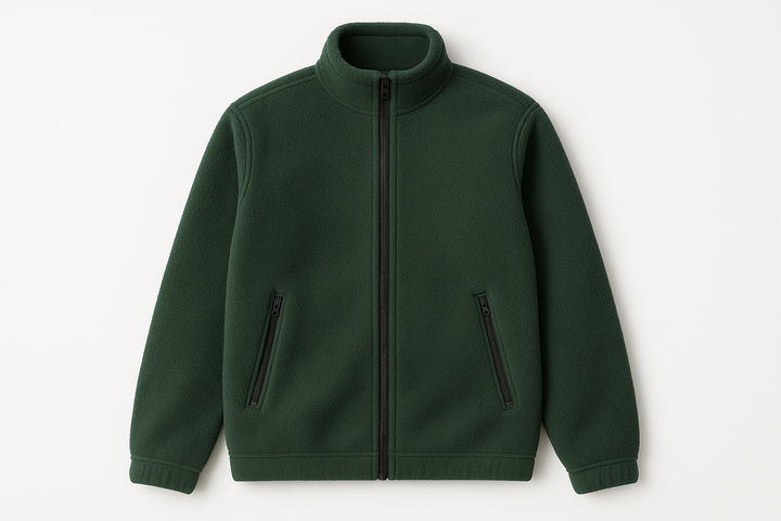 מעיל פליז ירוק יער