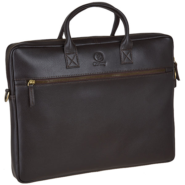 תיק עסקים עור איכותי למחשב נייד עד 15.6 אינץ´ מבית המותג גבעוני