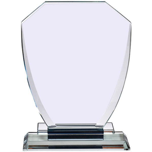 מגן הוקרה מזכוכית קריסטל בסיס מובנה מלבני