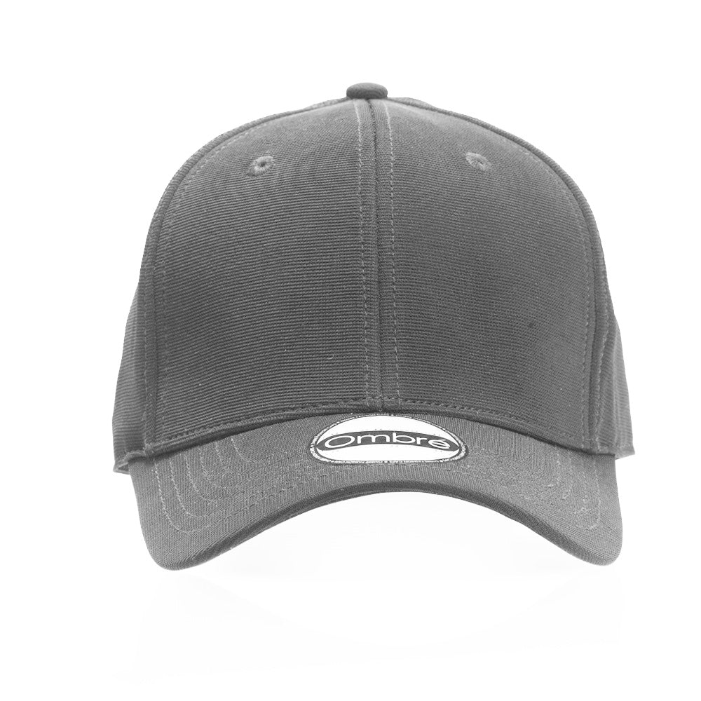 בוב כובע מצחייה 6 פאנל - אפור