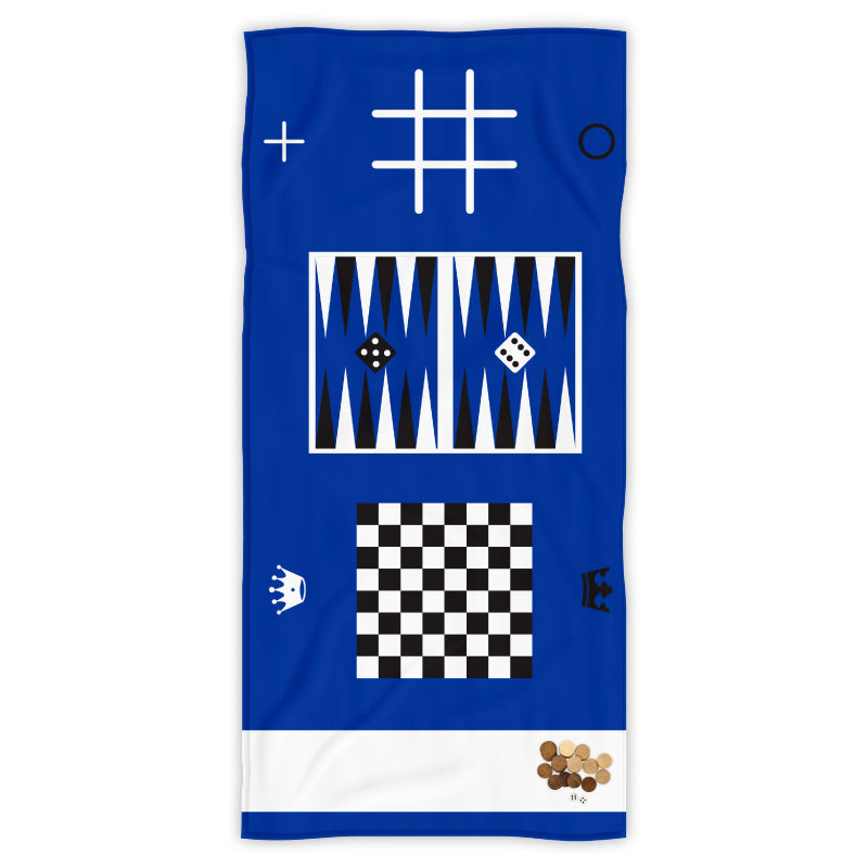 פיפו מגבת חוף משחקים - כחול