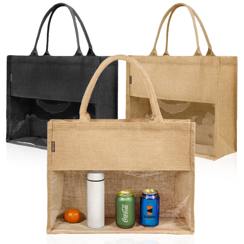 ויסטה תיק יוטה בשילוב PVC