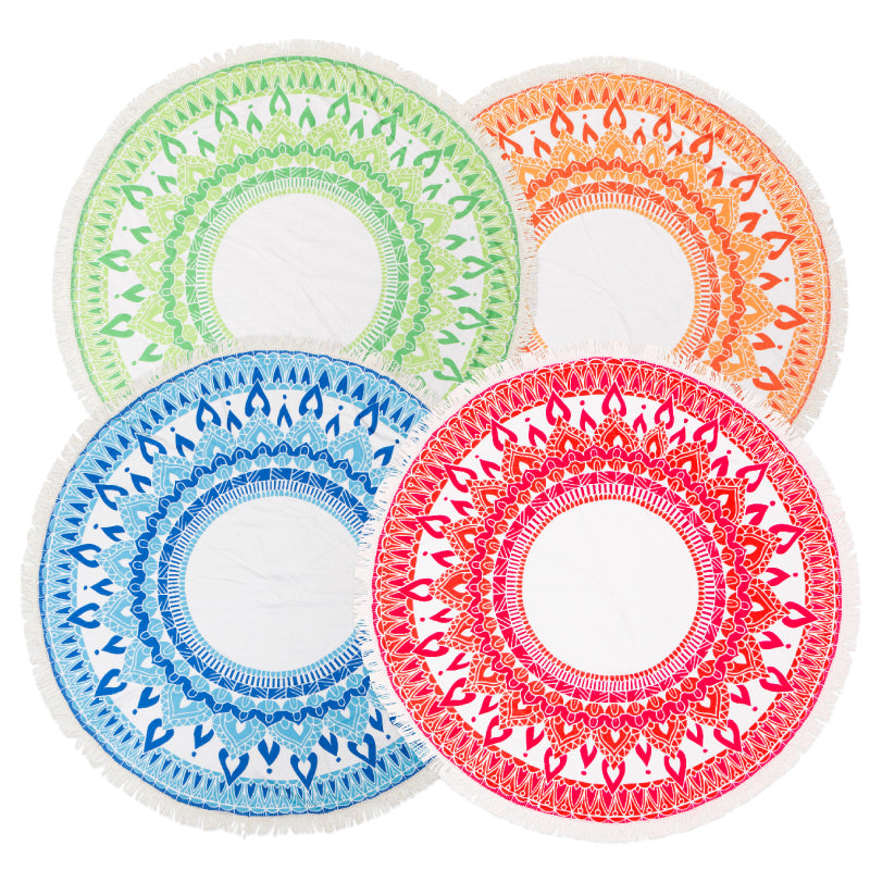 מנדלה מגבת חוף עגולה ענקית