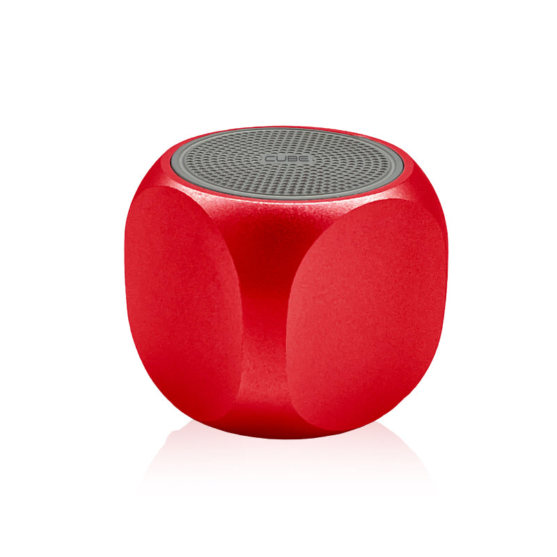 קיוב מיני רמקול בלוטוס' - כסוף