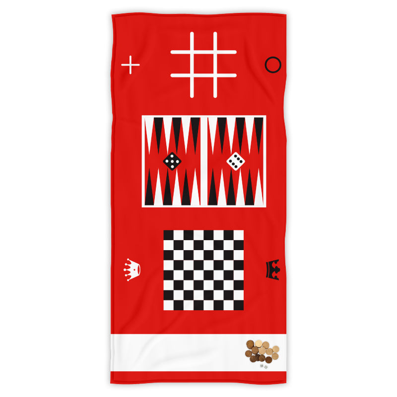 פיפו מגבת חוף משחקים - אדום