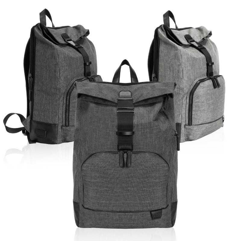 רוראל תיק גב למחשב - אפור-כהה