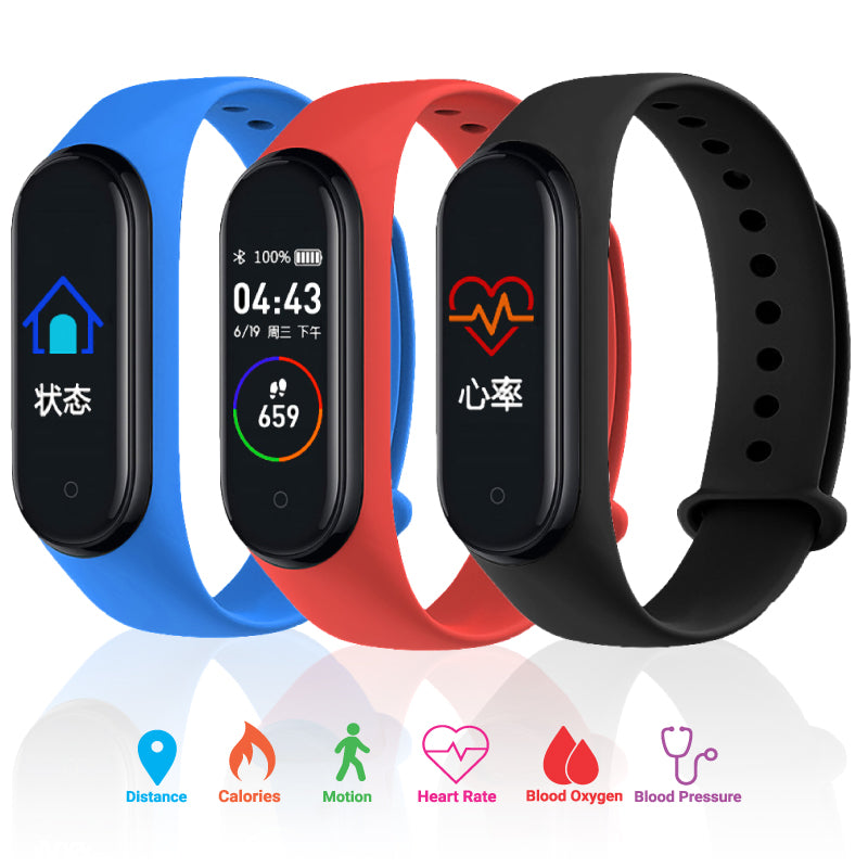 מרתון שעון כושר חכם - שחור