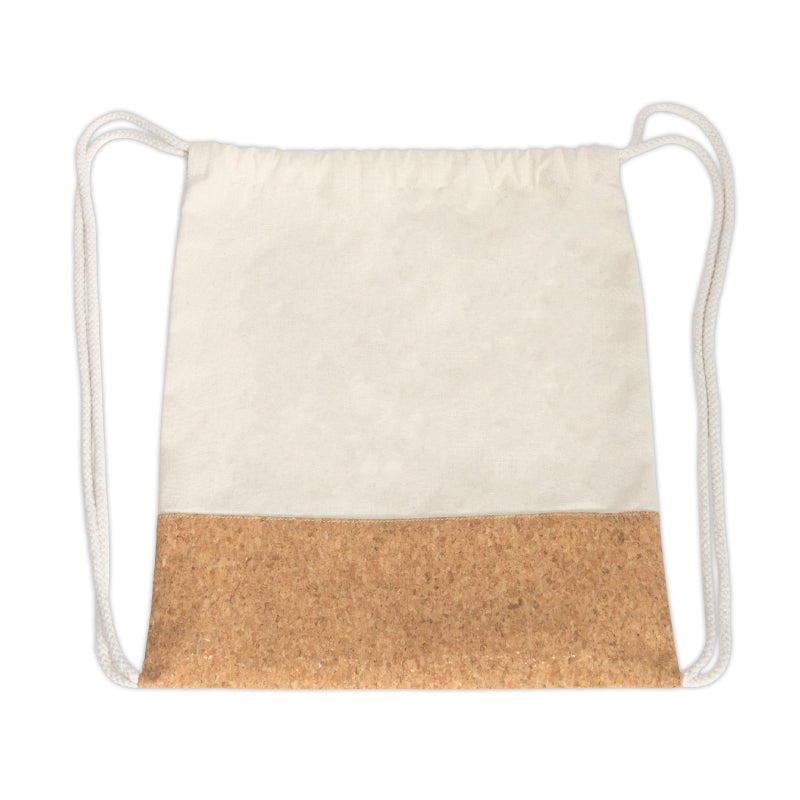 בנקוק תיק שרוך כותנה בשילוב שעם