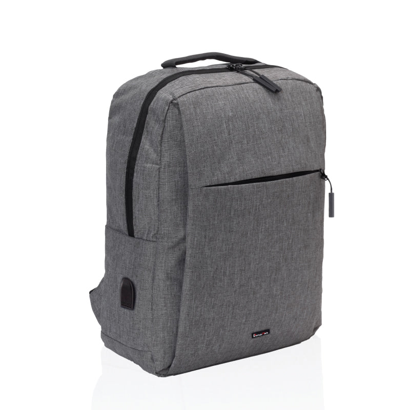 לונדון תיק גב למחשב נייד - אפור-כהה